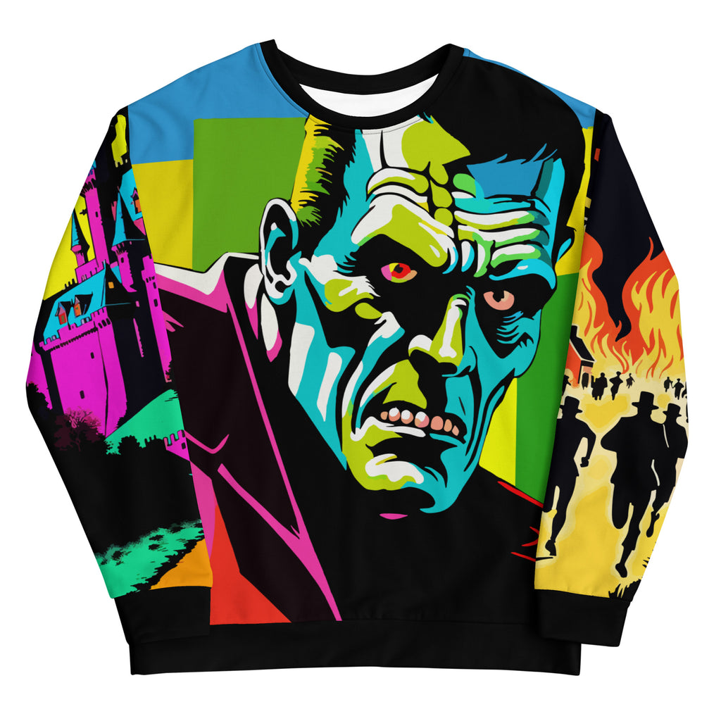 monsters everywhere Monsters Everywhere - Frankenstein Vs. Wolfman Sweatshirt – Party Monster