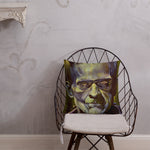 Mad Monster Lady Throw Pillow