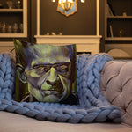 Mad Monster Lady Throw Pillow
