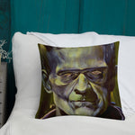 Mad Monster Lady Throw Pillow
