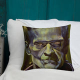 Mad Monster Lady Throw Pillow