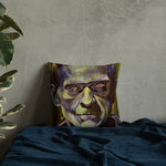 Mad Monster Lady Throw Pillow