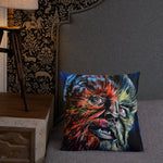 Mad Monster Lady Throw Pillow