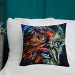 Mad Monster Lady Throw Pillow