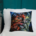 Mad Monster Lady Throw Pillow