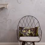 Mad Monster Lady Throw Pillow