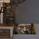 Mad Monster Lady Throw Pillow