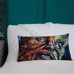 Mad Monster Lady Throw Pillow