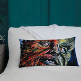 Mad Monster Lady Throw Pillow