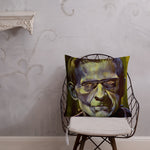 Mad Monster Lady Throw Pillow