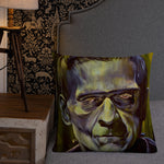 Mad Monster Lady Throw Pillow