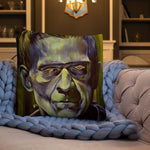 Mad Monster Lady Throw Pillow
