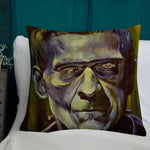 Mad Monster Lady Throw Pillow