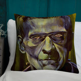 Mad Monster Lady Throw Pillow