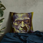 Mad Monster Lady Throw Pillow