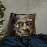 Mad Monster Lady Throw Pillow