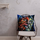 Mad Monster Lady Throw Pillow