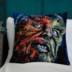 Mad Monster Lady Throw Pillow