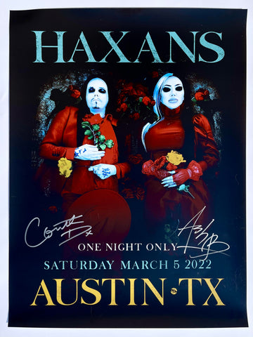 The Haxans - Austin Texas Signed Poster