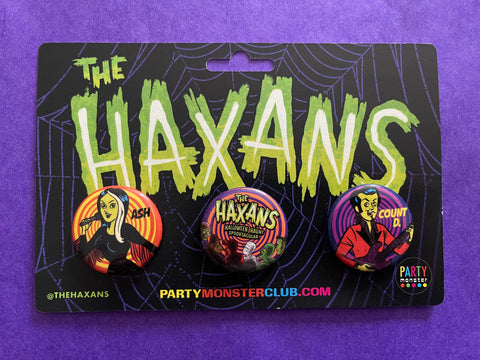 The Haxans - Cartoon Button Set