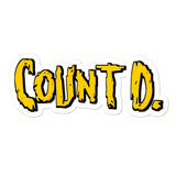 Count D. Logo Sticker