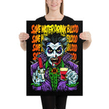 Count D. Save Water Drink Blood Poster