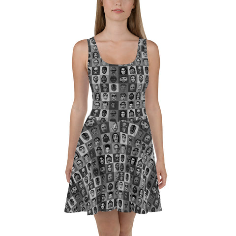 Party Monster B/W Skater Dress